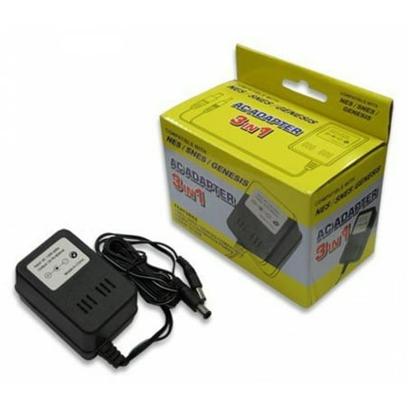 New SNES / NES / Genesis 3-In-1 Universal AC Adapter High Quality Modern Design Popular Practical by Hyperkin