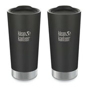 20oz Klean Kanteen Vacuum Insulated Stainless Steel Tumbler, shale black - 2 Pack