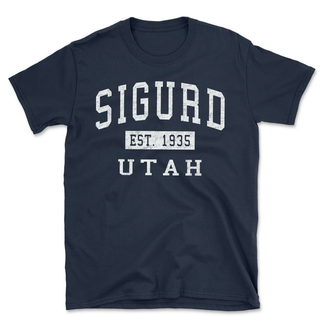 Sigurd Utah Classic Established Men's Cotton T-Shirt