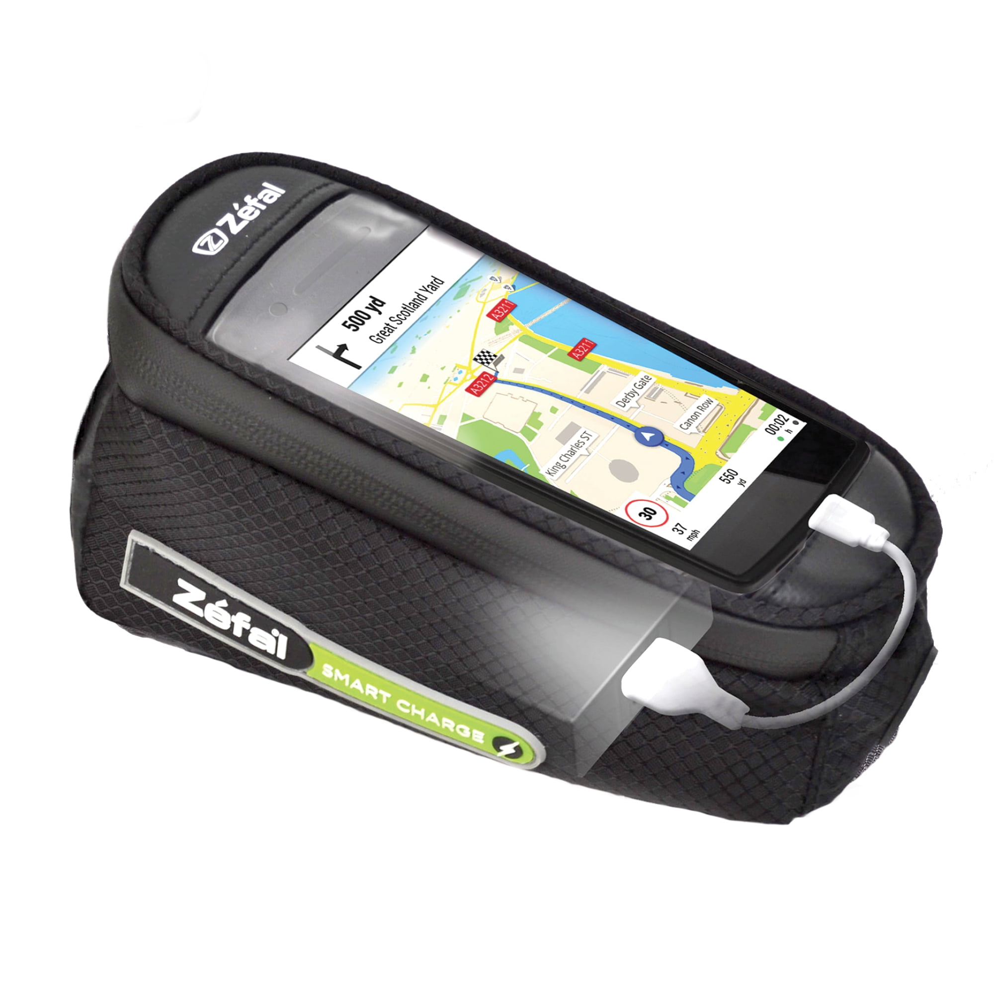 Zefal Smart Phone Charge Bike Bag - Battery Included (Rechargeable - Store, Use, and Charge)