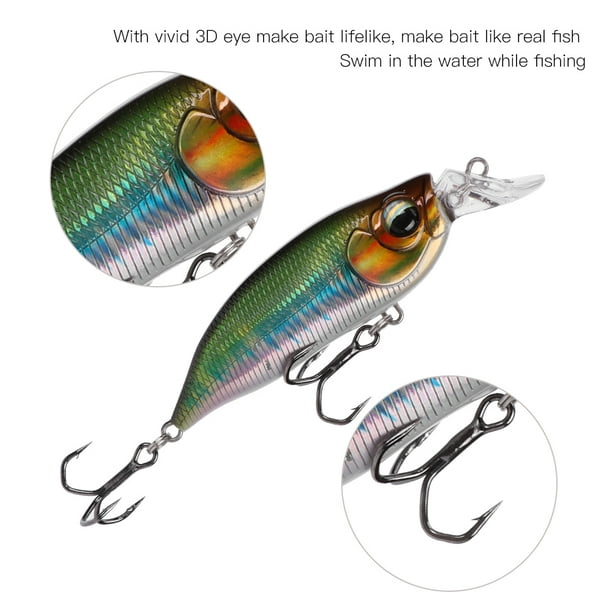 Artificial Fishing Lure,HONOREAL 57mm/8g ABS Eco-Friendly Fishing Bait  Simulation Fishing Bait True Excellence 