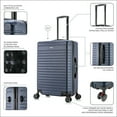 thumbnail image 4 of InUSA Deep 24" Hardside Lightweight Luggage with Spinner Wheels, Handle Studs, Trolley, Blue, 4 of 12