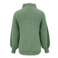 thumbnail image 4 of Vedolay Womens Sweaters Women's Cropped Turtleneck Sweater Long Sleeve Pullover Cute Tops,Green M, 4 of 5