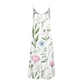 thumbnail image 3 of Puntoco Women Beach Summer Midi Dress Sleeveless Casual Beachy Sundress Button Down Loose Tank Dresses Multicolor-F XL(XL), 3 of 5