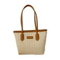 thumbnail image 2 of Bolso de hombro para mujer, bolso ligero y portátil para viajes de vacaciones de verano. Correa marrón, 2 of 9