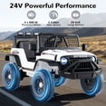 thumbnail image 4 of OLAKIDS 24V Ride on Car with Remote Control, Bluetooth, LED Lights, Horn, Spring Suspension, High/Low Speeds, Soft Start for Kids Aged 3+, 4 of 9