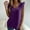 Tops-306Purple, variant on Cute Tops for Women Slim Fit V-Neck Going out Tops V-Neck Going out Tops Flutter Sleeve Lace Trim Detail Party Night Wear