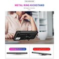 thumbnail image 6 of for Motorola Moto G Stylus 5G 2021 Case, Armour Silicone TPU Bumper Cover with Rotable Magnetic Ring Stand, Military Shockproof Absorption Protective Cell Phone Case for Moto G Stylus 5G Black, 6 of 7
