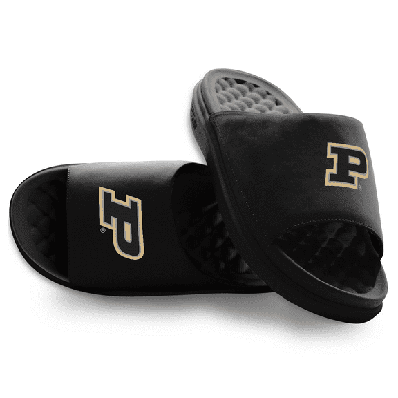 Unisex ISlide Black Purdue Boilermakers Primary Motive Slide Sandals