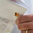 thumbnail image 2 of Phoenix Firebird Flaming Fire Bird Rising Fantasy Square Cufflink Set - Silver or Gold, 2 of 6