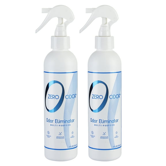 Zero Odor Multi-Purpose Odor Eliminator Spray 2 Pack Air & Surface Deodorizer 8 oz