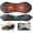 Black, variant on 3 in 1 Back Massager with Electric Traction, Heat Compress and Vibration, Ergonomic Slow Bounce Memory Foam for Neck, Shoulder, Sciatica Pain Relief at Home or Travel