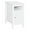 White, variant on HOMCOM Narrow Side Table, Accent End Table with Pull-out Tray, Open Shelf