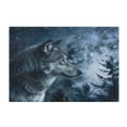 thumbnail image 5 of Ryvnso Wolf in Night Forest Bathroom Shaggy Rugs Toilet Rectangle Mat Soft Contour Rug 24"x16", 5 of 9