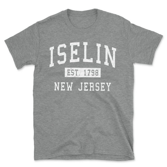 Iselin New Jersey Classic Established Men's Cotton T-Shirt