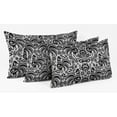 thumbnail image 3 of Vargottam Lumbar Pillow Cover - Decorative Pillow Covers24x12 Inches,PrintedWhite & BlackThemePillowcase, DecorativeLumbarCushionCovers, 3 of 4