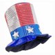 thumbnail image 2 of Sombrero de copa,Sombrero de copa patriótico con lentejuelas,accesorio de disfraz para hombres y mujeres,Sombrero de fiesta,disfraces,carnaval,Día de la Independencia,Espectáculo teatral, 2 of 9