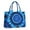 Blue Tie Dye, variant on Large Capacity Tote Bag,Colorful Rainbow Tie Dye Spiral Pattern Handbag Fashion Luxury Tote Bag,15.7"x13"x 5.1" Inches,Laptop Compatible