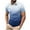 Dark Blue, variant on ZCFZJW Tie Dye Polo Shirts for Men Big and Tall Regular Fit Casual Summer Short Sleeve 1/4 Button up V Neck Henley Shirts Loose Fit Soft Cotton T-Shirts Purple XL