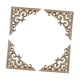 thumbnail image 2 of 4 piezas de calcomanías de esquina talladas de madera para decoración de esquinas, apliques de superposición de esquinas talladas 12 x 12 cm, 2 of 9