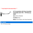 thumbnail image 2 of A/C Accumulator with Hose Assembly - Compatible with 1996 - 1999 Mercury Sable 1997 1998, 2 of 2