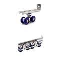 thumbnail image 3 of Riwesomey 2 unids/set rodillo de puerta corredera 4/8 ruedas Hardware rueda de madera pista polea suministros para el hogar accesorios de Metal Herramientas y ferretería 138x25x60mm, 3 of 6