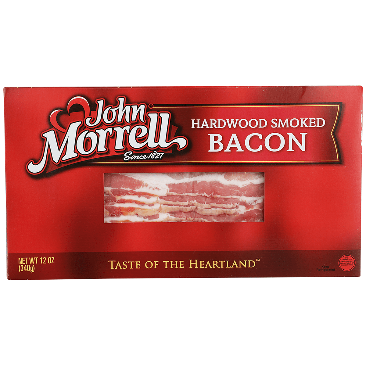 John Morrell Hardwood Smoked Bacon, 12 Oz