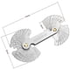 thumbnail image 2 of Stainless Steel Thread Gauge Tool,with 52 Blades Center Gage 55 & 60 Pitch Gauge (Metric + Imperial), 2 of 5