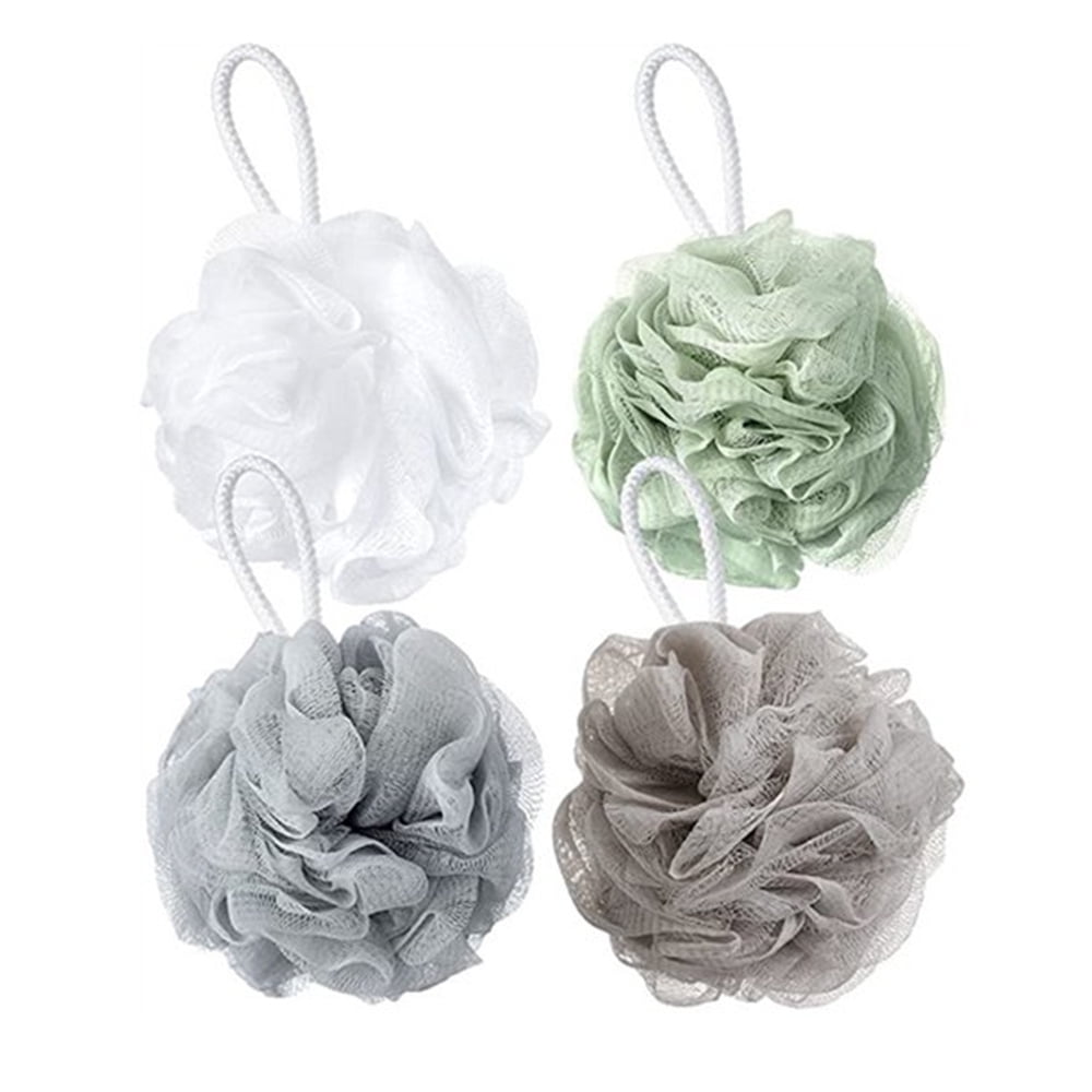 NOGIS Bath Sponge Shower Loofahs (60g/pcs) Mesh Pouf Bath Scrunchies ...