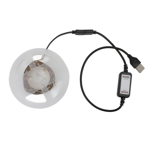 Tira de luces LED con cuentas de luz, control por aplicación Bluetooth y USB para decoración del hogar, 5 V, 2 m