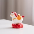 thumbnail image 5 of Yannianjz Rotating Ceramic Ornament, Cute Spinning Horse Figurine for Desk, Interactive Home Decor, Collectible Statue for Shelf, Office Decoration, Meaningful Gift, 5 of 5