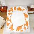 thumbnail image 5 of Homewish Kids Teens Abstract Cattle Print 4pcs Bed Sheets,Orange White King Sheets,Animal Cow Super Cozy Sheet Set,Microfiber Bedroom Decor, 5 of 7