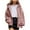 Pink, variant on Chbgutlmr Zip up Hoodie Women Long Sleeve Oversized Sweatshirts Loose Fitted Casual Jackets with Pockets