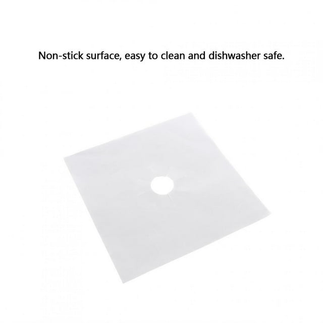 Gas Stove Protective Pad,6 pcs/set Reusable Fiberglass Reusable Gas Stove Protector Gas Stove Protective Mat High Capacity