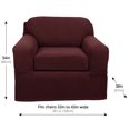 thumbnail image 5 of Zenna Home Pixel Stretch 1 Piece Chair Furniture Cover Slipcover, 5 of 7