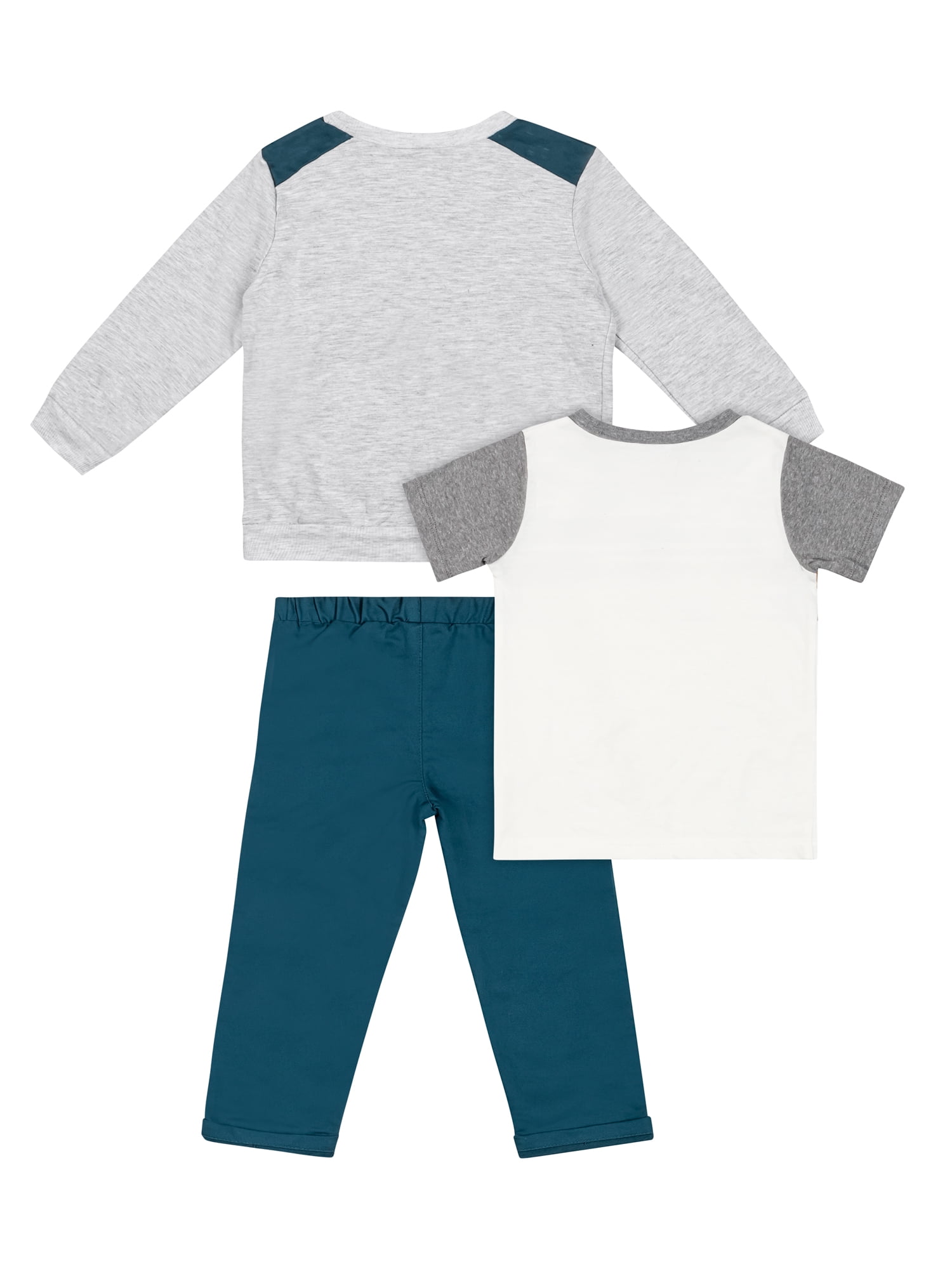 Little Lad Toddler Boys' Tee and Pant, 3-Piece Set, Sizes 2T-4T