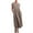 Khaki, variant on Plus Size Women Summer Casual Cotton Linen Dresses Sleeveless Crew Neck Loose Fit Baggy Kaftan Long Dress with Pockets