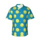 thumbnail image 1 of Balery Ball Tennis Camisas hawaianas de manga corta para hombre, camisas playeras de corte holgado, camisas de vacaciones con botones,XX-Large, 1 of 7
