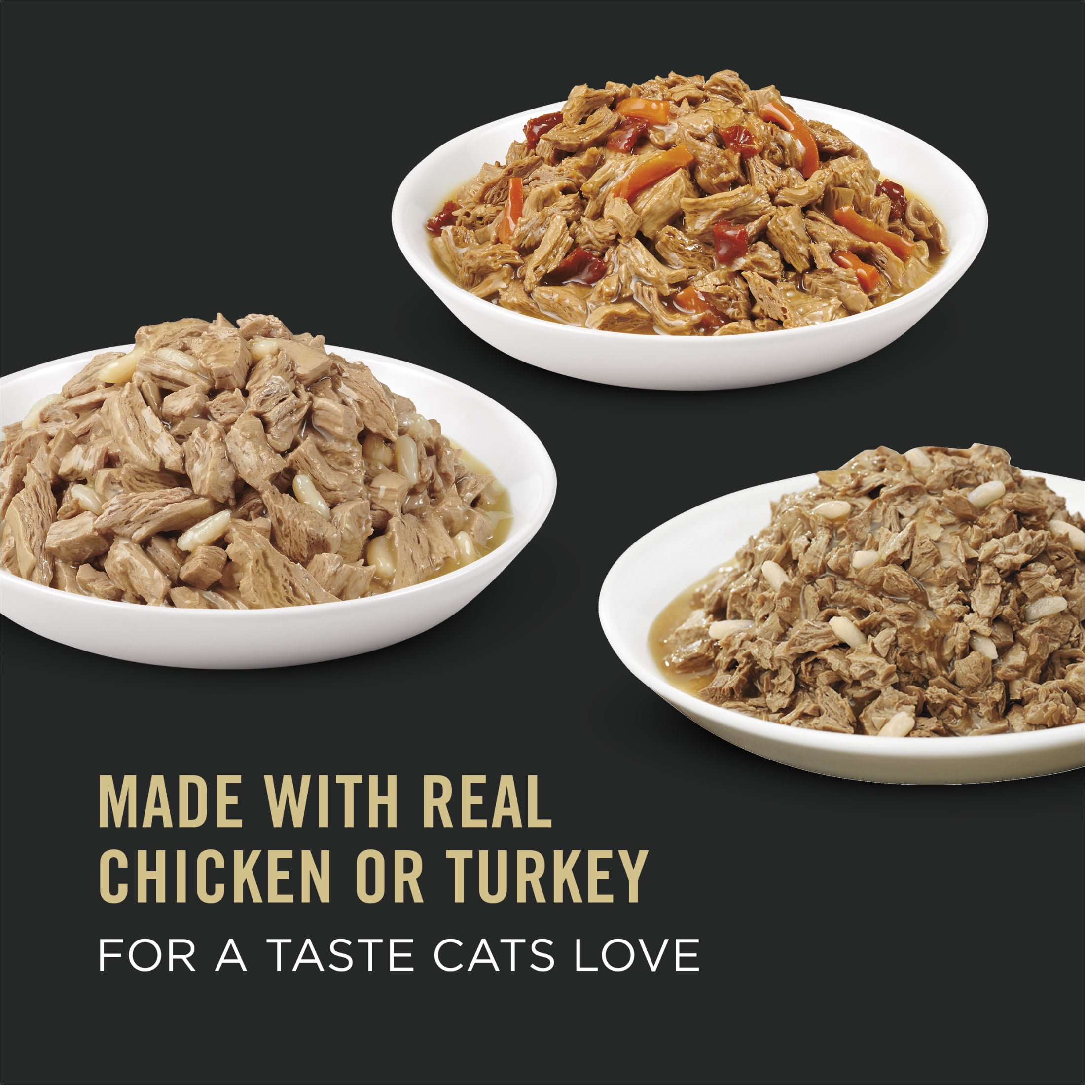 Purina Pro Plan Complete Essentials Chicken & Turkey Variety Pack, Wet Cat Food, 85 g x 24
