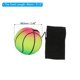 thumbnail image 2 of Uxcell Bola de muñeca deportiva de 2.5 pulgadas, bola de baloncesto de goma con retorno de muñeca para ejercicio, colores mezclados 2Pcs, 2 of 5