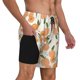 thumbnail image 2 of Balery Peaches Bañador para hombre, shorts de playa de secado rápido con entrepierna y forro de compresión-Medium, 2 of 6