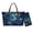 Blue-Butterfly Floral, variant on Hummingbird Floral Printed Top Handle Handbag with Wristlet Wallet Womens Tote Bag Lightweight Shoulder Purse with Wristlet Clutch Pu Leather Top Handle Tote Purse, Green and Pink