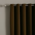 thumbnail image 2 of Quality Home Flame Retardant Wide Basic Blackout Curtain - Chocolate - 100" x 84" (Single Panel), 2 of 5