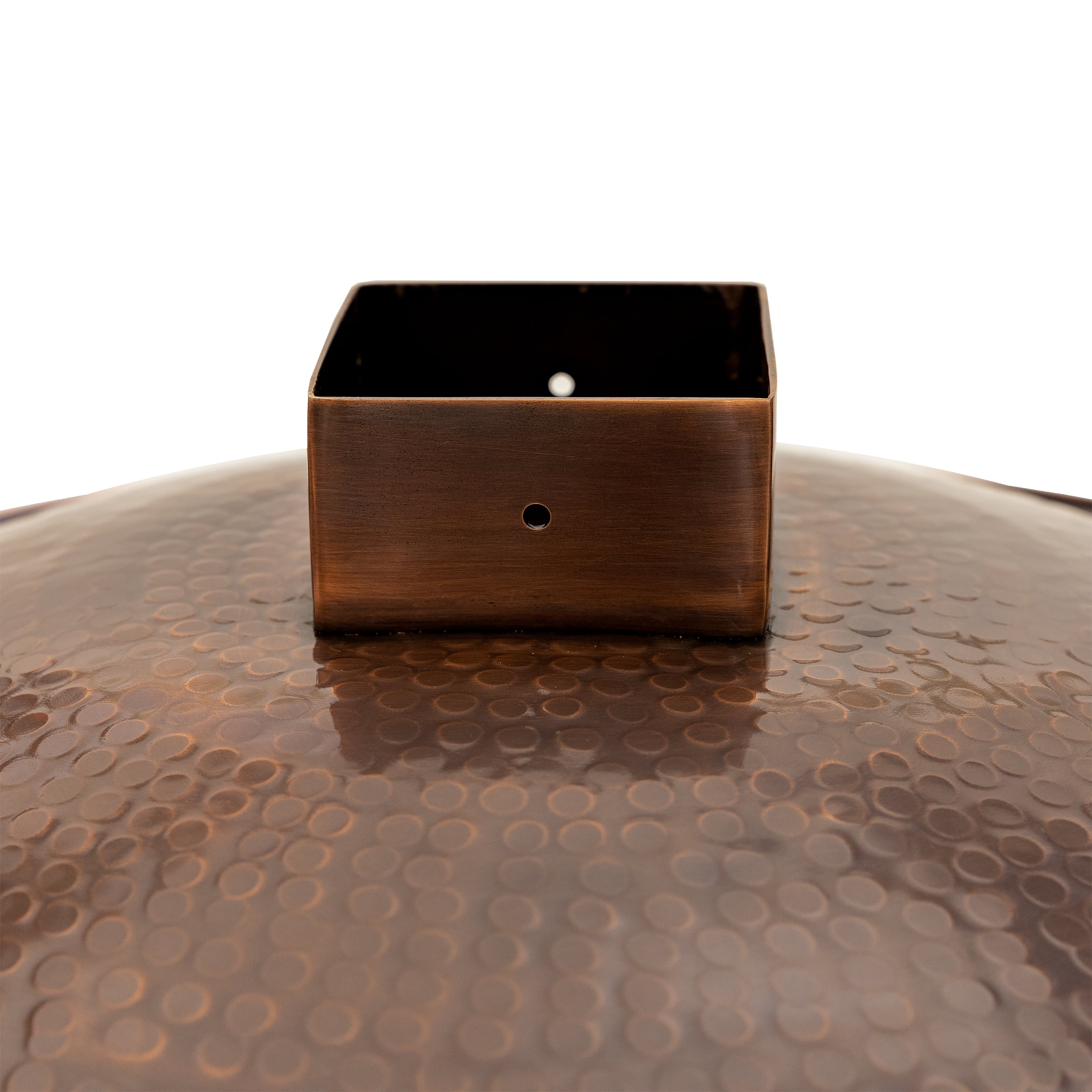 Achla Extra Large Metal Bird Bath w/Post Mount, Copper Color