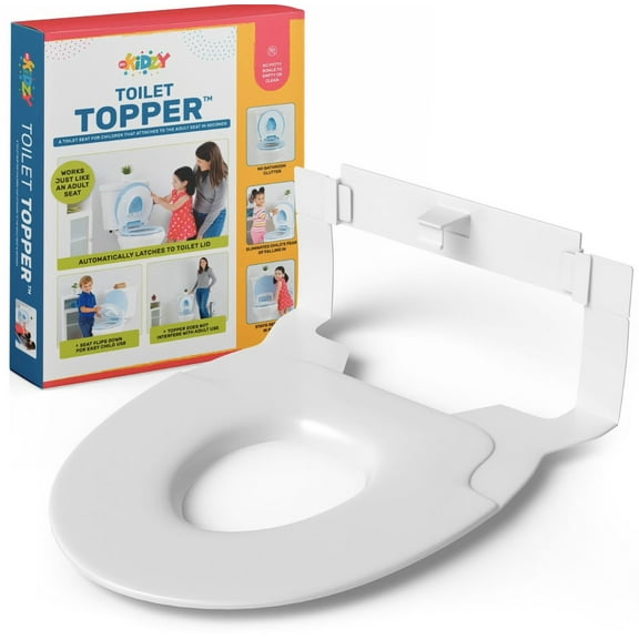 Potty Training Toilet Topper® by MyKidzy – One-Size-Fits-All, Non-Slip, Fold-Up Adapter for Round & Elongated Toilets