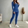thumbnail image 6 of Admvng 2 Piece Outfit Set for Women Long Sleeve Top and Long Pants Casual Trendy Coordinated Tracksuit, 6 of 7