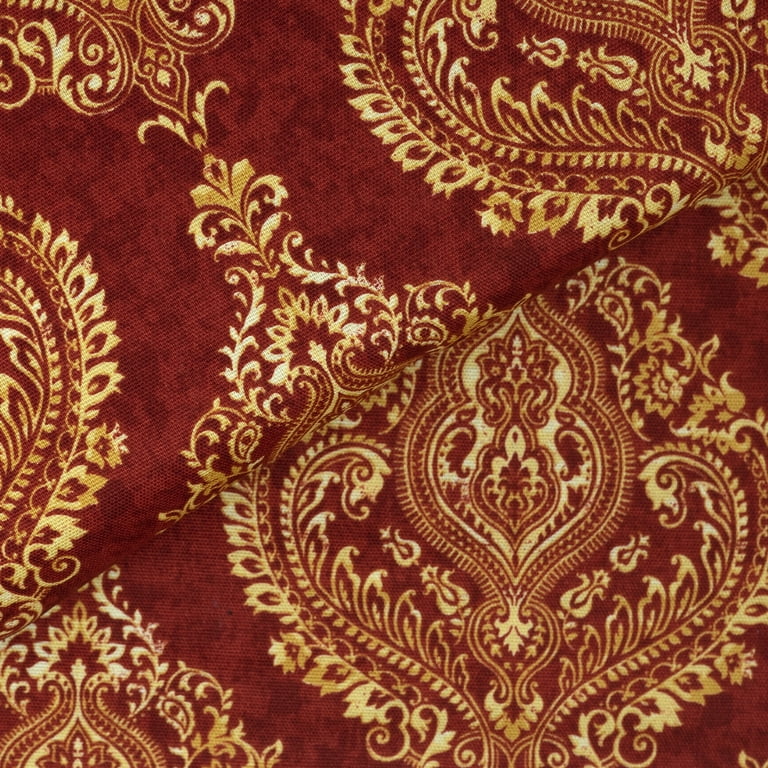 Damask Print Cotton Fabric vida.gt