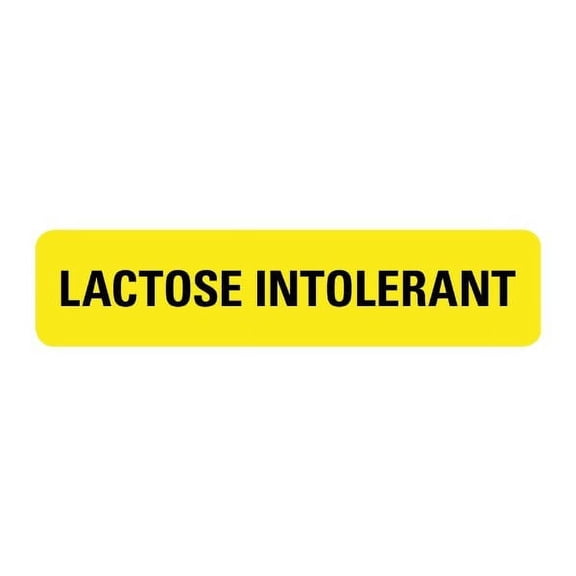 Lactose Intolerant Labels