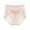 Pink, variant on Women Mid Rise Leak Proof Period Panties, Triple Layer Extra Wide Antibacterial 100% Cotton Gusset Lateral Leakage Protection Comfortable Menstrual Underwear Pink L