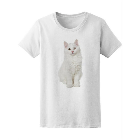 White Maine Coon Kitten T-Shirt Women -Image by Shutterstock, Female x-Large